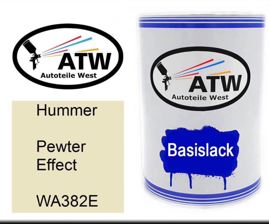 Hummer, Pewter Effect, WA382E: 500ml Lackdose, von ATW Autoteile West.